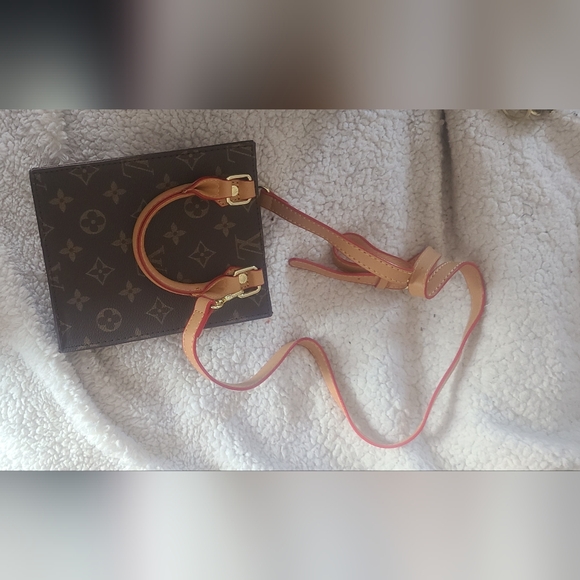 Brown and Tan Monogram Tote - Picture 3 of 3